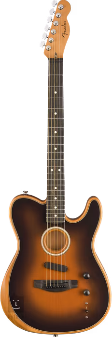 Fender American Acoustasonic Telecaster Sunburst - Chitară hibridă electro-acustică