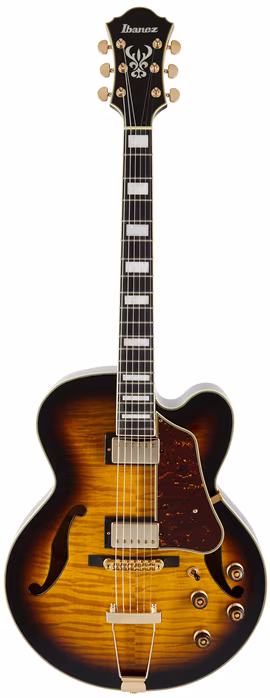 Ibanez AF95FM Antique Yellow Burst - Chitară semi-acustică