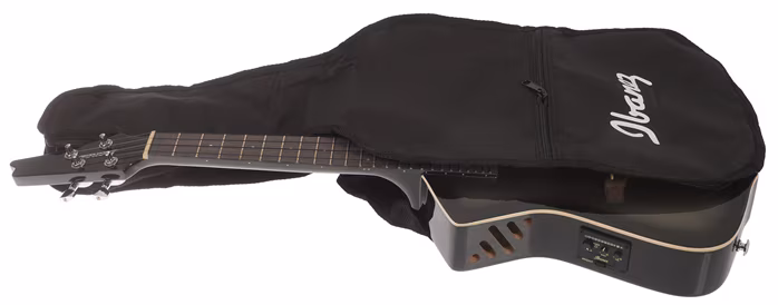 Ibanez UICT100 Metallic Gray Sunburst - Ukulele electro-acustice