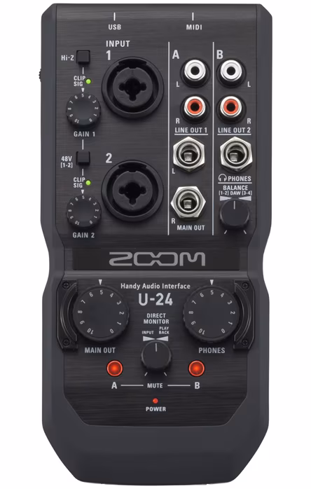 Zoom U-24 - Interfaţă audio USB