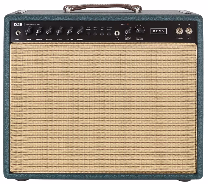 Revv D25 Emerald Green - Combo lampă chitare