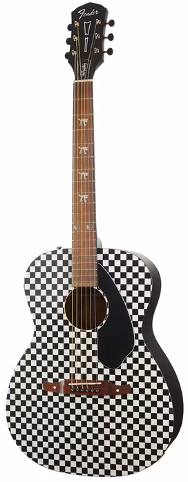 Fender Tim Armstrong Hellcat Checker - Chitară electro-acustică