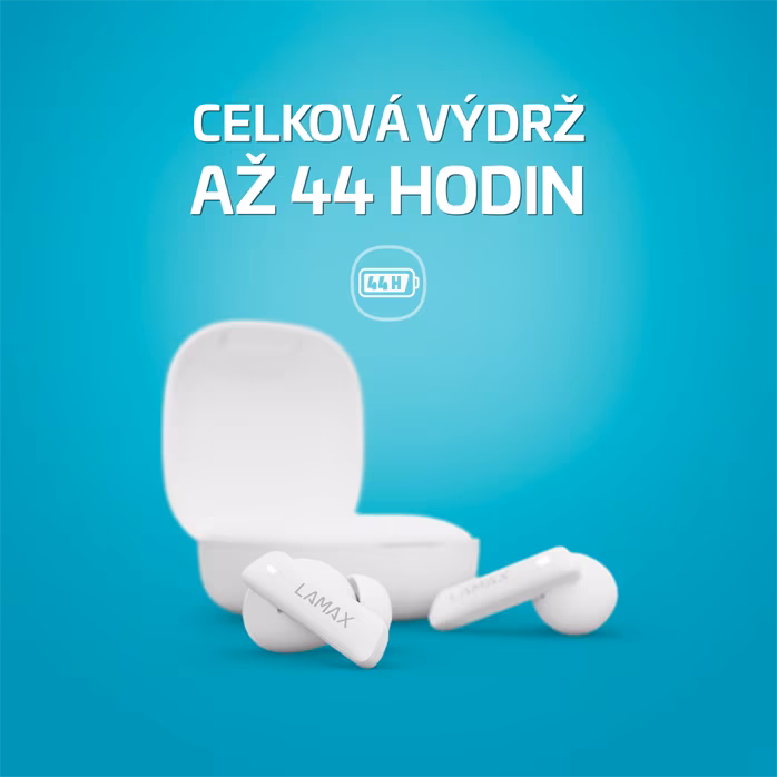 LAMAX Clips1 ANC White - Căşti fără fir