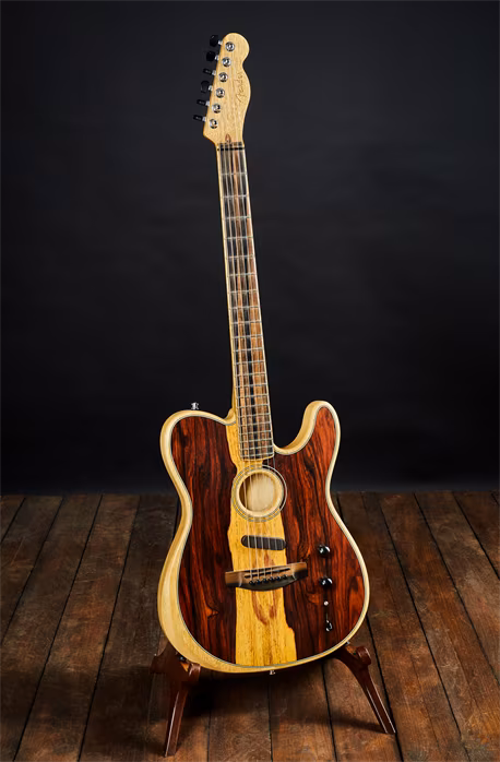 Fender 2019 Acoustasonic Telecaster Cocobolo - Chitară hibridă electro-acustică