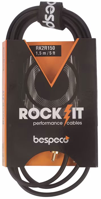 Bespeco ROCKIT Interlink Cable 2x RCA - 2x RCA 1,5 m - Cablu de conexiune