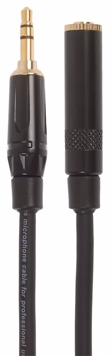 Bespeco ROCKIT Stereo Cable Jack 3,5 TRS M - Jack 3,5 TRS F 1,5 m - Cablu de conexiune