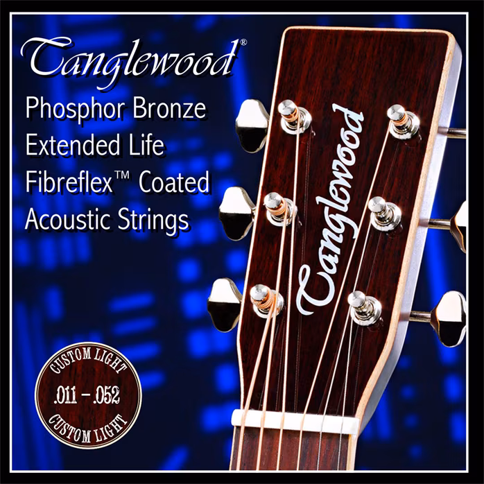 Tanglewood Acoustic Guitar Strings 11 Custom Light - Corzi de metal pentru chitară acustică