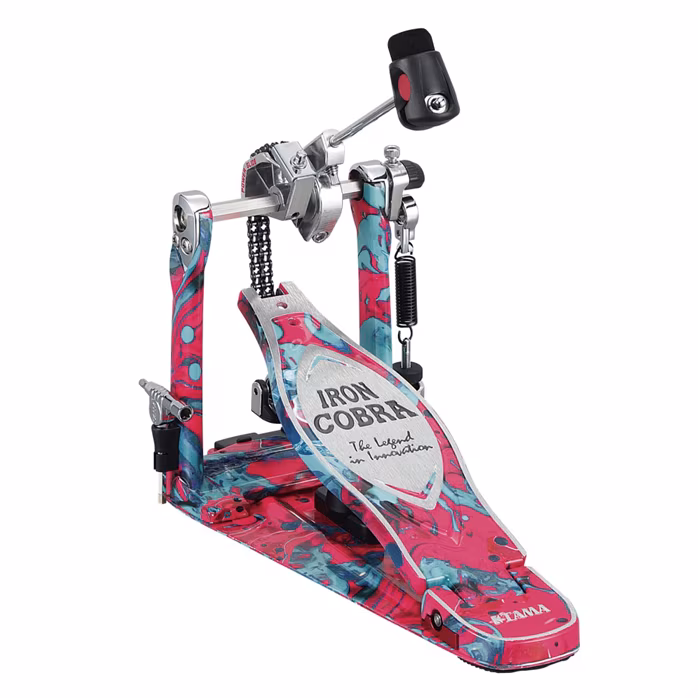Tama 50th Limited Iron Cobra 900 Marble Coral Swirl Power Glide Single Pedal - Pedală pentru tobă bas