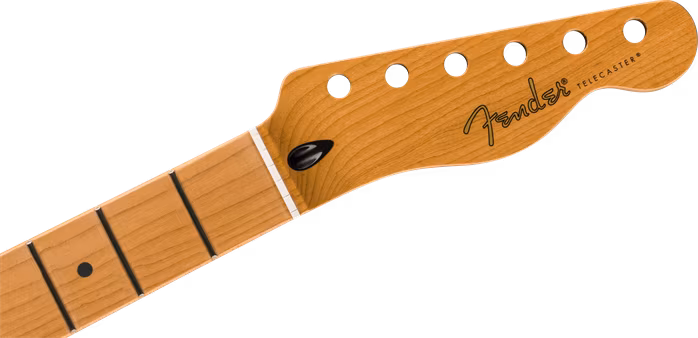 Fender Satin Roasted Maple Telecaster Neck, Maple, Flat Oval Shape - Gât chitară