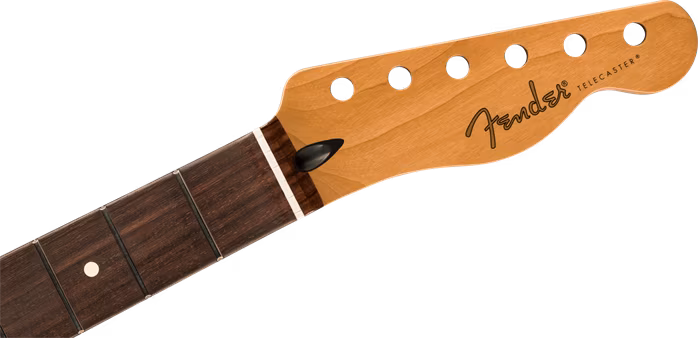 Fender Satin Roasted Maple Telecaster Neck, Rosewood, Flat Oval Shape - Gât chitară