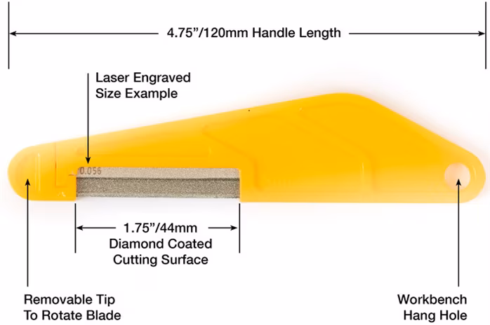 Music Nomad Diamond Coated Nut File - .010” - Pilă