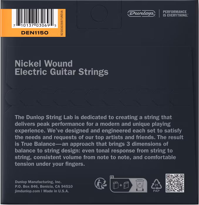 Dunlop DEN1150 - Corzi pentru chitară electrică