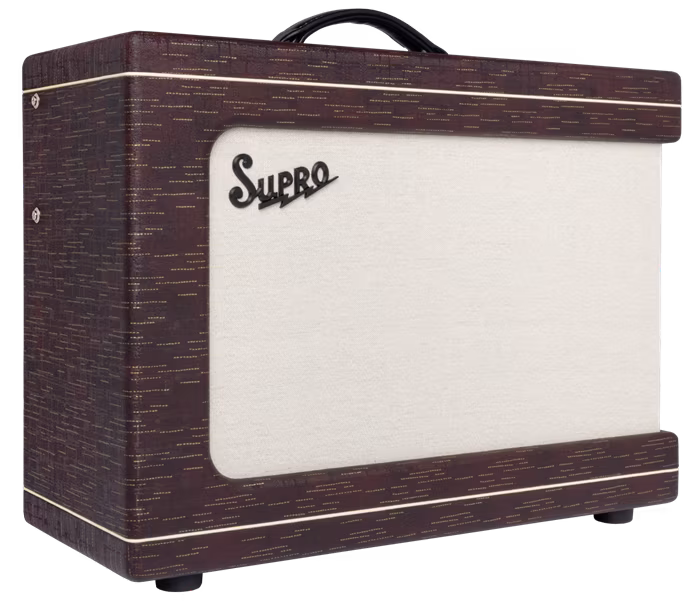 Supro Ambassador Custom Burgundy Gold Scandia - Combo lampă chitare
