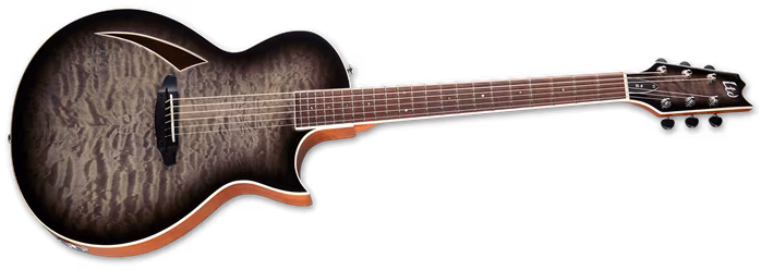 ESP LTD TL-6 QM Charcoal Burst - Chitară electro-acustică