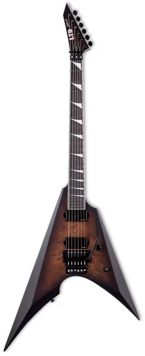 ESP LTD Arrow QM Dark Brown Sunburst - Chitară electrică