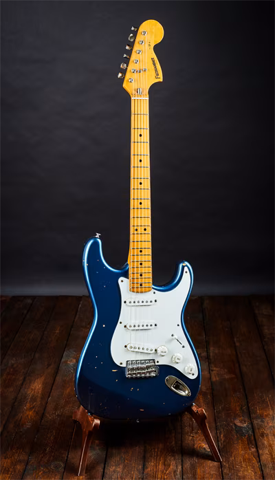Fernandes 80s Limited Edition 70s Blue Piotrowsky Refin - Chitară electrică