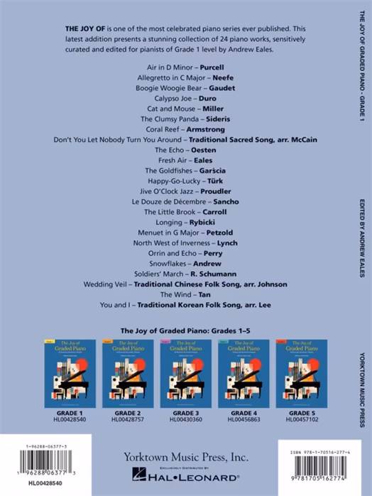 MS The Joy Of Graded Piano - Grade 1 - Curs de pian 