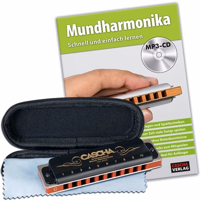 Cascha Professional Blues Harmonica Set - Muzicuţă