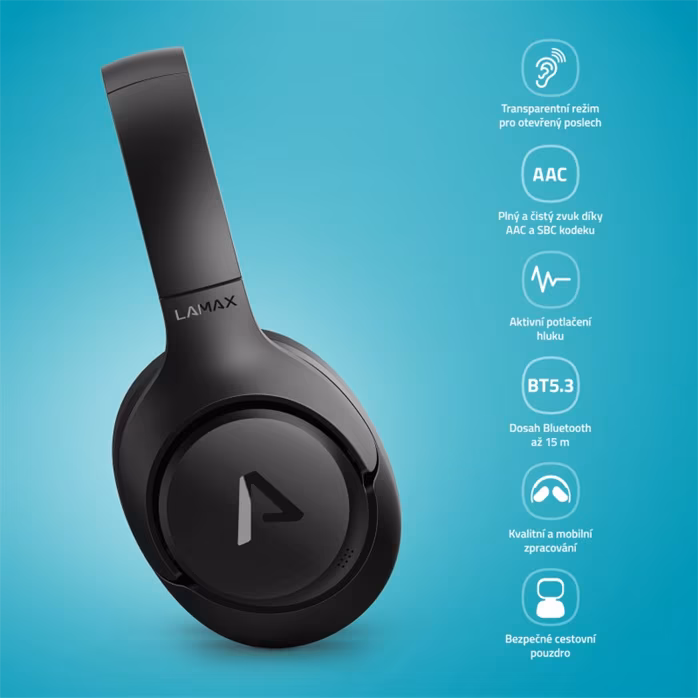 LAMAX NoiseComfort2 ANC - Căşti fără fir