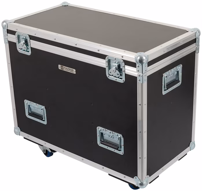 Razzor Cases 8x ELATION SŌL I BLINDER + 6 partitions for accessories at the bottom - Case pentru lumini