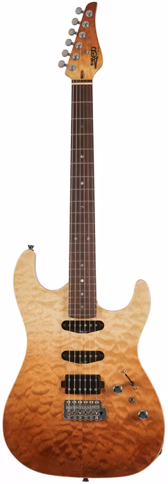 JET Guitars JS-45 Fireburst - Chitară electrică