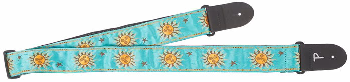 Perri's Leathers 7310 Jacquard Teal Suns - Curea chitară