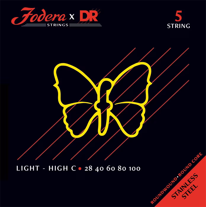 DR Strings Fodera Nickel 5 Light (High C) 28100 - Corzi pentru chitară bass