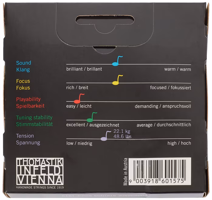 Thomastik Vision Titanium Orchestra sada Vln (VIT100o) - Corzi vioară