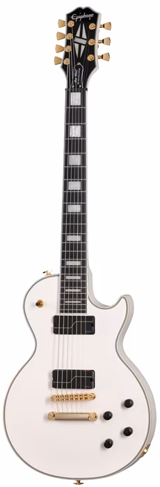 Epiphone Matt Heafy Origins Les Paul Custom 7 Bone White - Chitară electrică cu 7 corzi