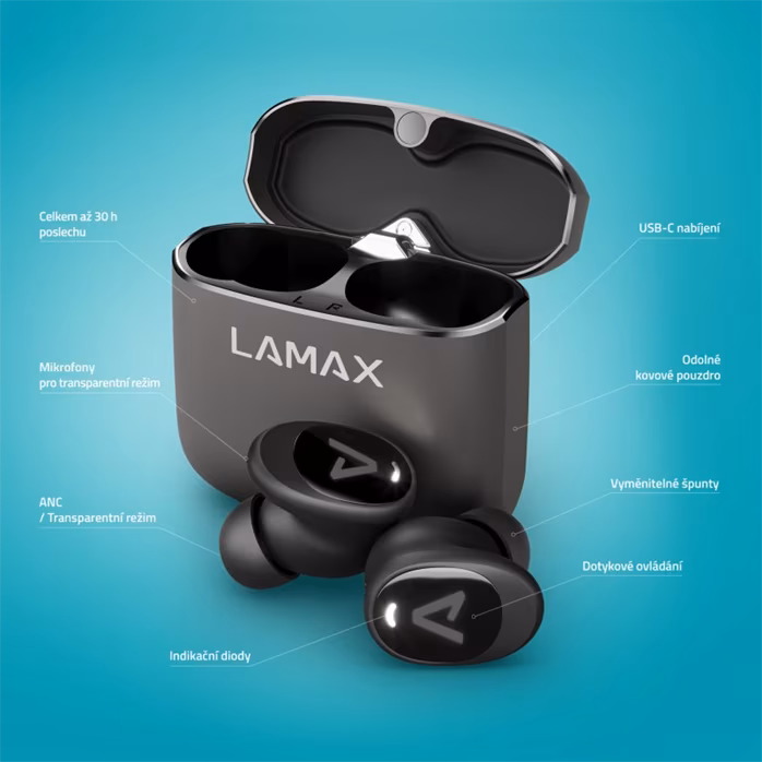 LAMAX SteelDots3 ANC - Căşti fără fir