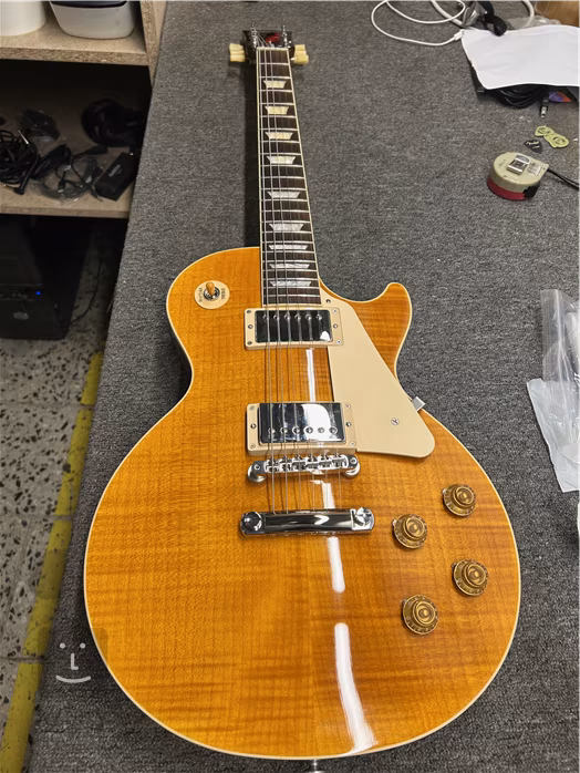 Gibson Les Paul Standard 50s Figured Top Honey Amber (neambalat) - Chitară electrică