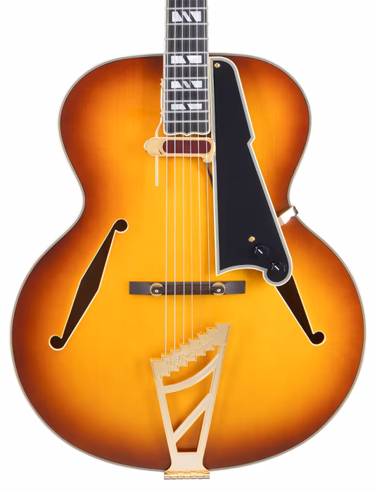 D'Angelico Excel Style B Dark Iced Tea Burst - Chitară semi-acustică