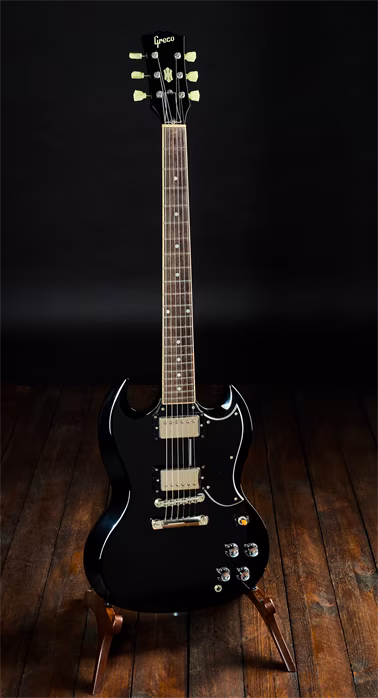 Greco 1989 SG Mint Collection SS600 Black - Chitară electrică