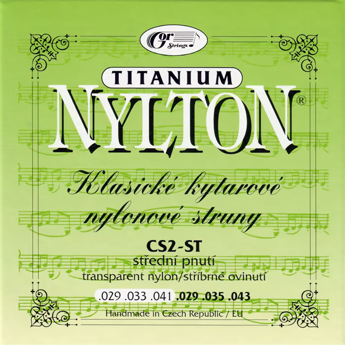 Gorstrings Nylton CS2ST 2943 Titanium - Corzi din nailon pentru chitară clasică