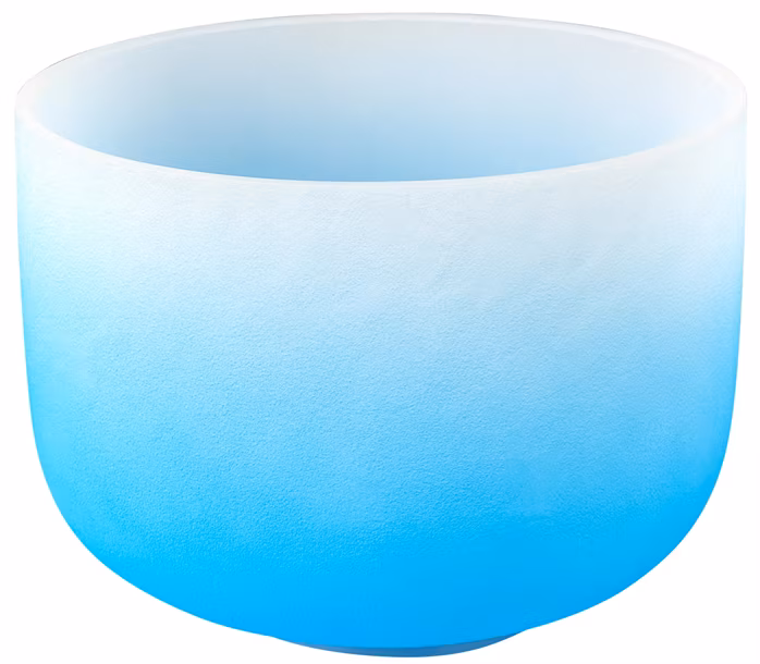 Sela Crystal Singing Bowl Chakra 10" - Blue, Throat, G (432Hz) - Bol cântător tibetan 