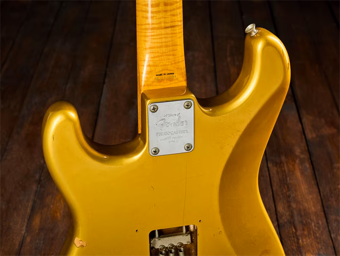 Fender 1994 Anniversary ST62-65AS Photo Flame MIJ - Chitară electrică