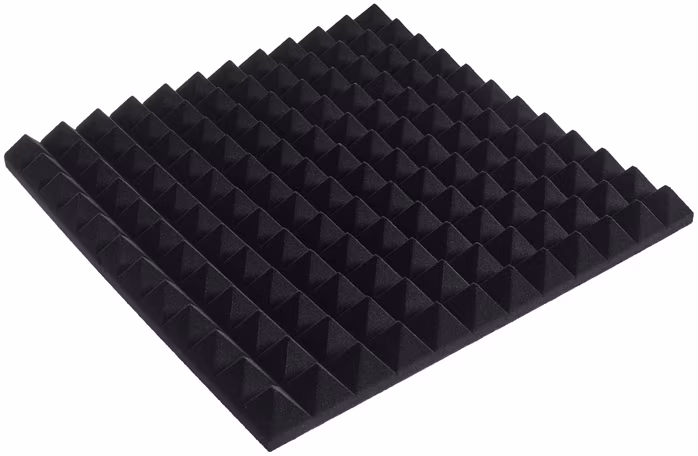 Pyramid Pyramid 50mm Black - Spumă acustică
