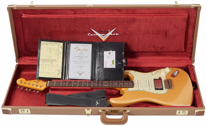 Fender Custom Shop 59 Stratocaster HSS Relic Desert Sand Metallic - Chitară electrică