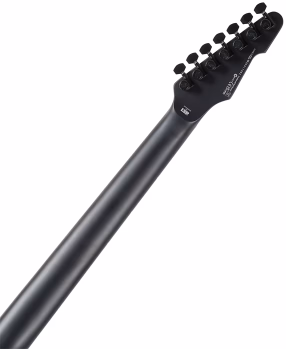 ESP LTD Phoenix-7 Baritone Black Metal Black Satin - Chitară electrică cu 7 corzi