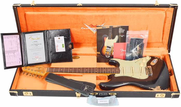 Fender Custom Shop L-Series 64 Stratocaster Black Pearl - Chitară electrică