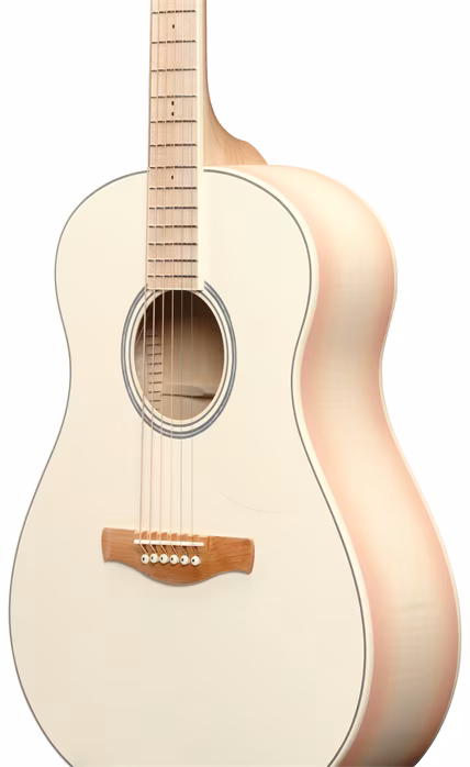 Ibanez AAM370M2E Transparent Antique White Peach Fuzz - Chitară electro-acustică