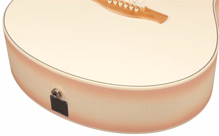 Ibanez AAM370M2E Transparent Antique White Peach Fuzz - Chitară electro-acustică