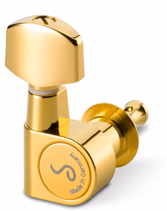 Schaller M6 Pin 6 left Gold - Mecanică chitară 