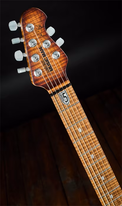Music Man 2021 John Petrucci JP15 Sahara Burst Flame - Chitară electrică
