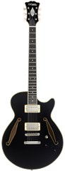 D'Angelico Tour Collection SS Single Cutaway Stop-Bar Tailpie CE Solid Black
