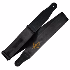 Richter Powerwolf Black Nylon/Vegan Leatherette Wide - Gitarový popruh