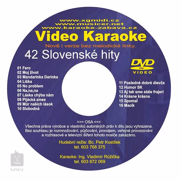 Karaoke PRO 42 Slovenské hity - 