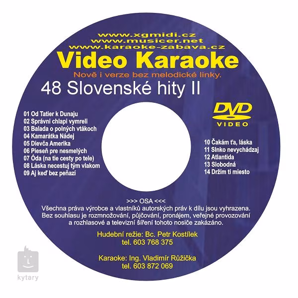 Karaoke PRO 48 Slovenské hity II - 