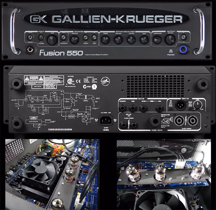 Gallien-Krueger Fusion 550 - Basgitarový hybridný zosilňovač
