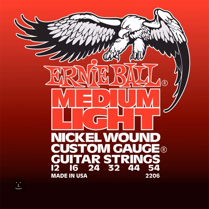 Ernie Ball Nickel Wound Medium-Light - Struny na elektrickú gitaru